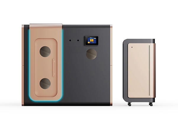 Atmos Duo two-person chamber in copper grey finish